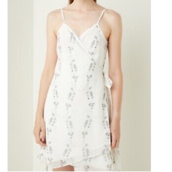 All Saints Zia Varanasi Floral Wrap Dress 6 - Picture 1 of 8